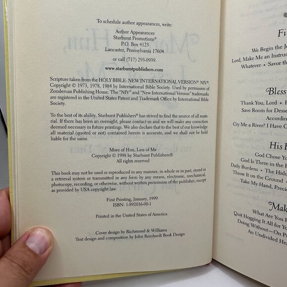 More Of Him Less Of Me Daybook By Jan Christiansen - Picture 5 of 5